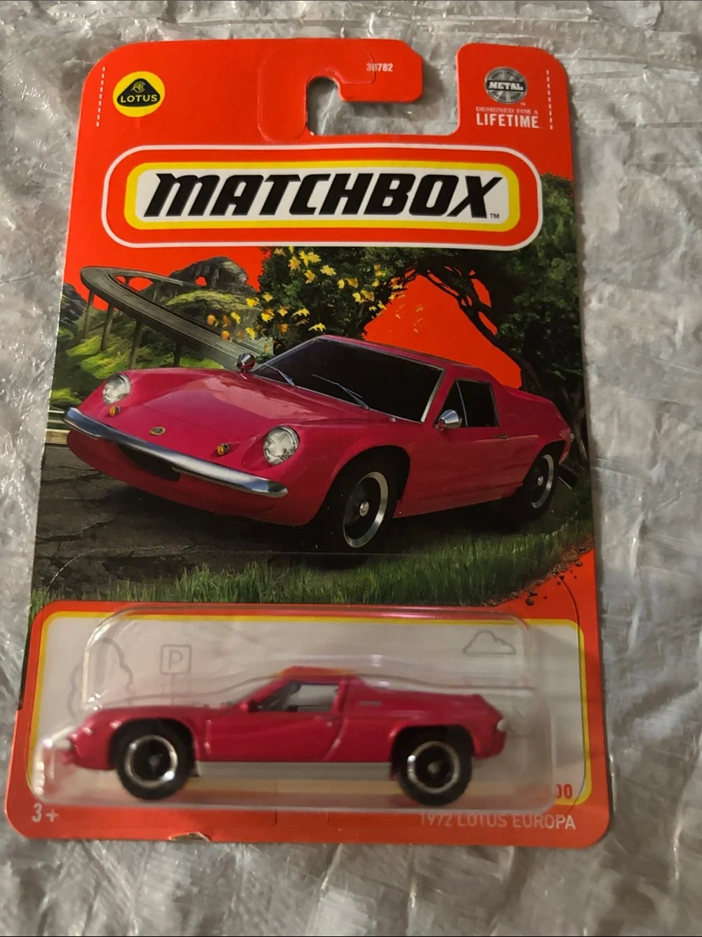 Matchbox Lotus Sports Car - Bright Pink Die-Cast